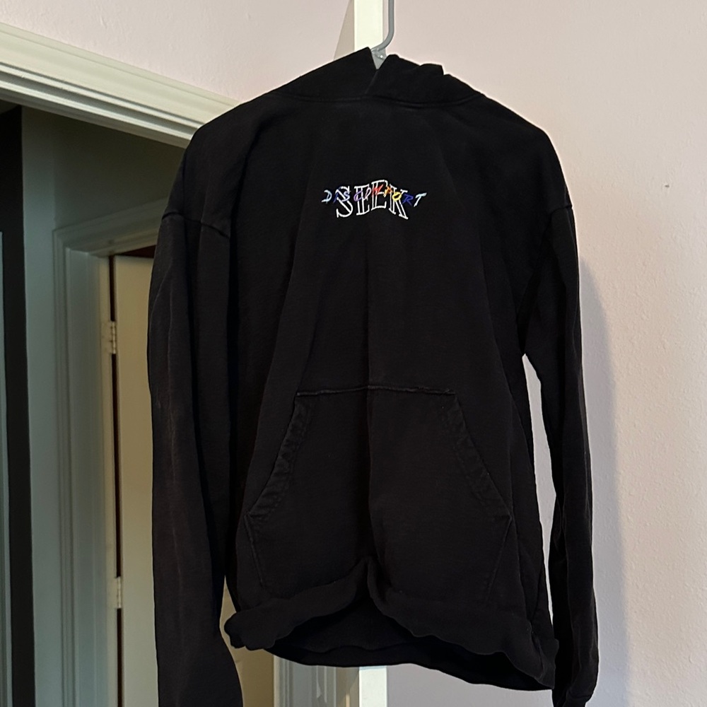 Black Hoodie with Colorful Logo